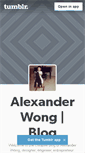 Mobile Screenshot of alexanderwong.me